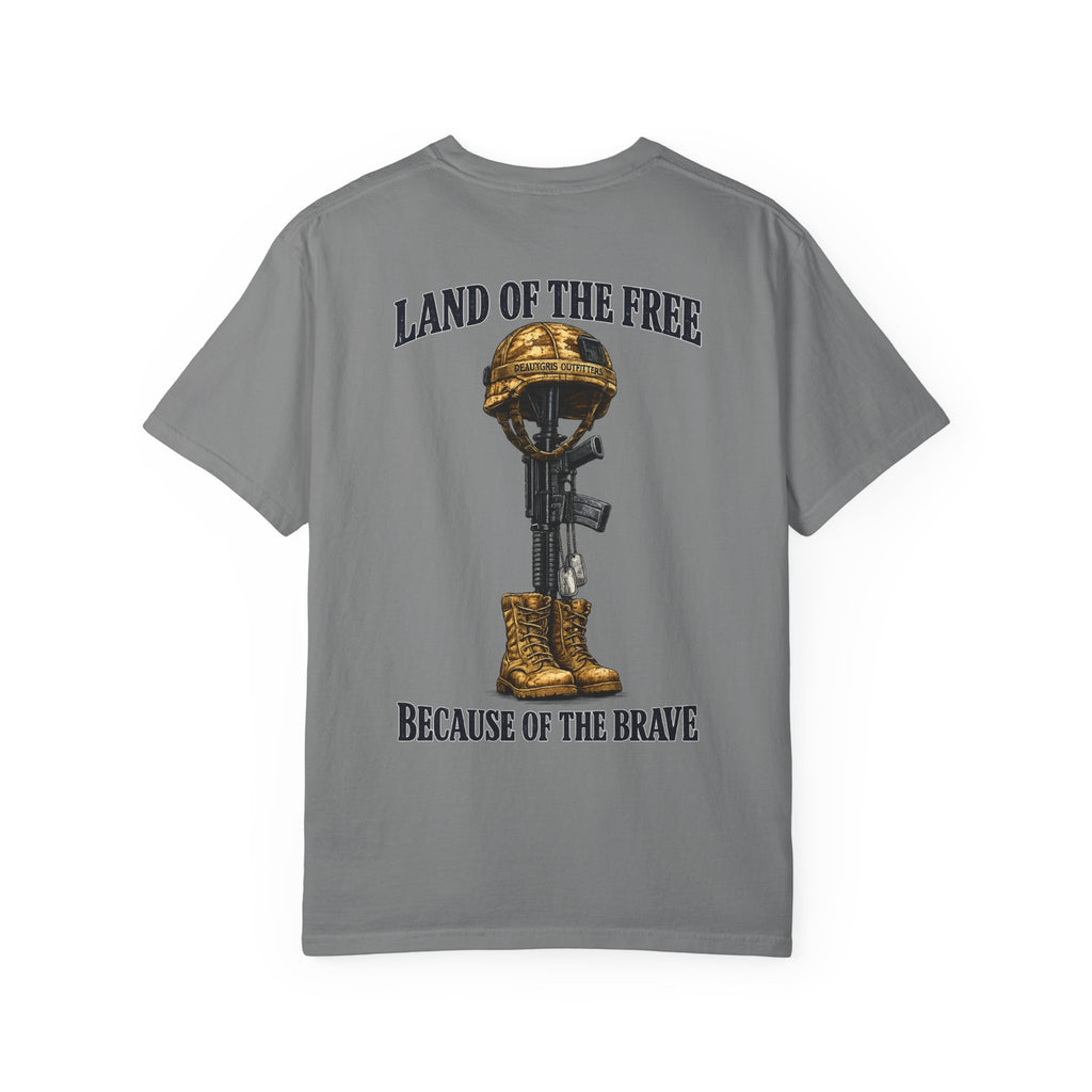 Deauxgris Outfitters - Land of the Free, Because of the Brave Tee